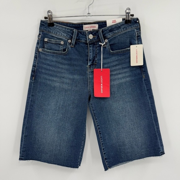 Lucky Brand Classic Bermuda Cut Off Denim Short 
S Size 8/29 - Picture 10 of 11
